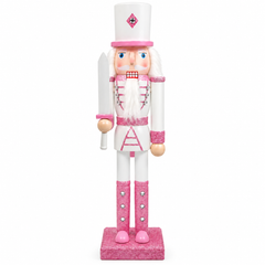 Christmas Nutcracker Soldier Decoration - Pink & White Variants | ALTN30136 / ALTN3017
