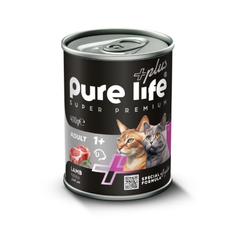 Pure Life Cat Wet Food Super Premium Lamb - 400g | PLC-400-LB