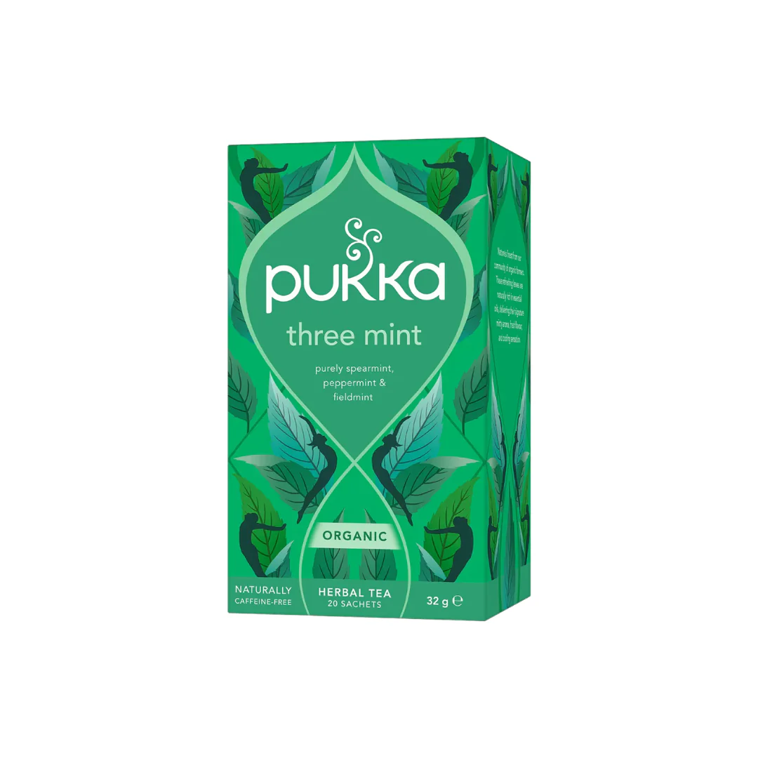 Pukka Organic Three Mint Herbal Tea 20 Tea Bags | 298019