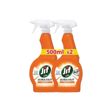 Jif Ultra Fast Kitchen Spray 500ml x2 15% OFF | 256916