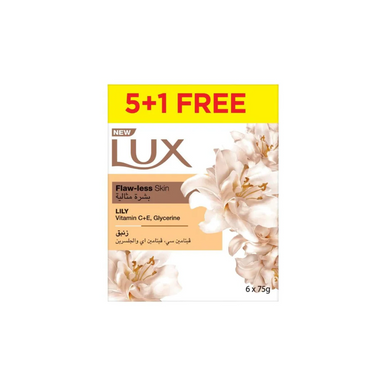Lux Flaw-Less Lily Scent Bar Soap 75g 5 + 1 Free | 284841