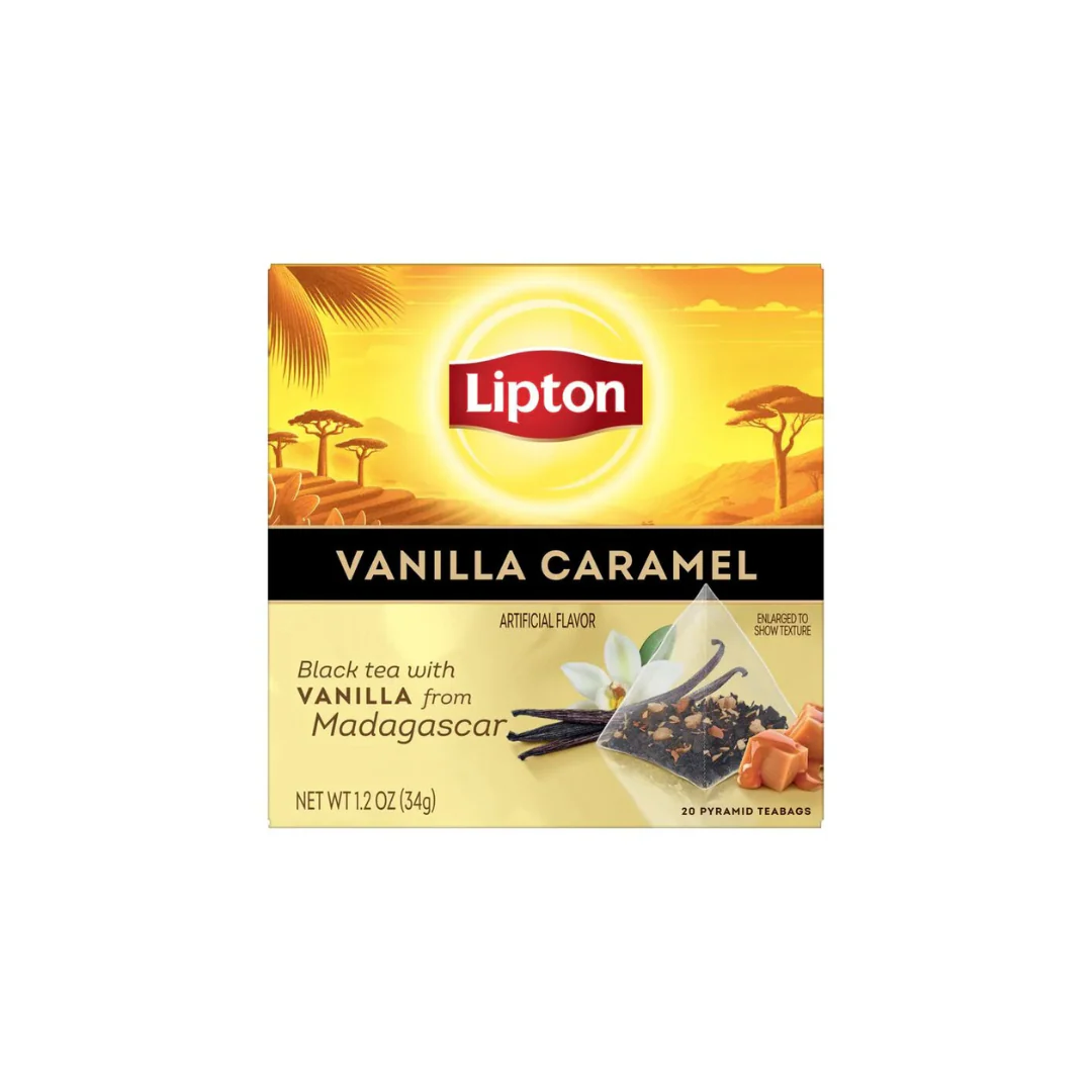 Lipton Vanilla Caramel Black Tea Pyramid 20 Tea Bags | 284390