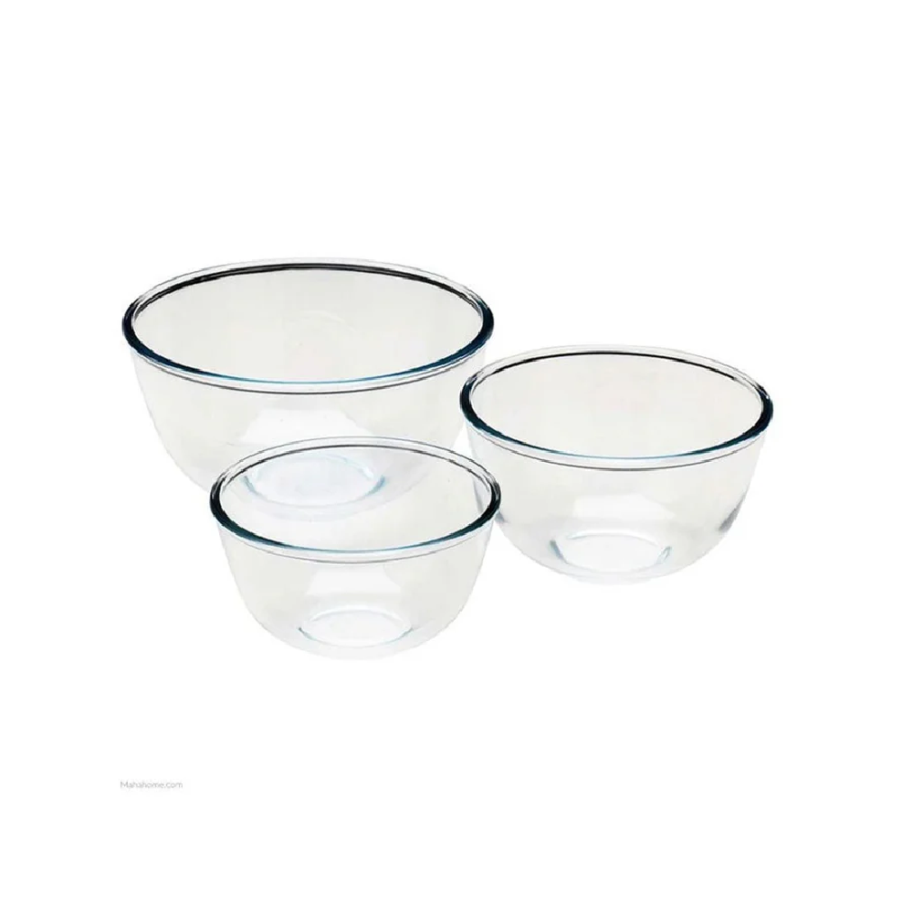 Pyrex Bowls - 3 Pcs - 0.5L & 1L & 2L | 333S703