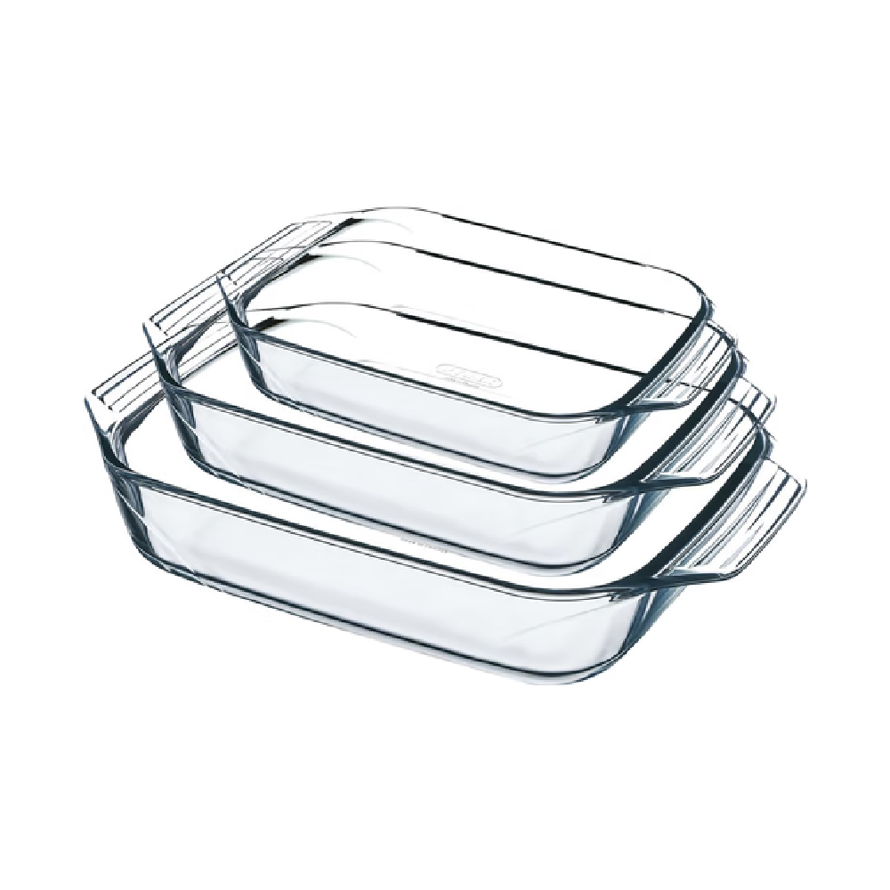 Pyrex Rectangular Roaster - Set of 3 | 913S601
