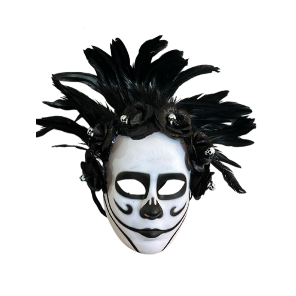 Halloween Face Mask With Hair | AL2645