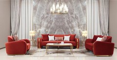 ZHIDA 2+2+2CORNER DARK RED | S5605-ANDOR-20