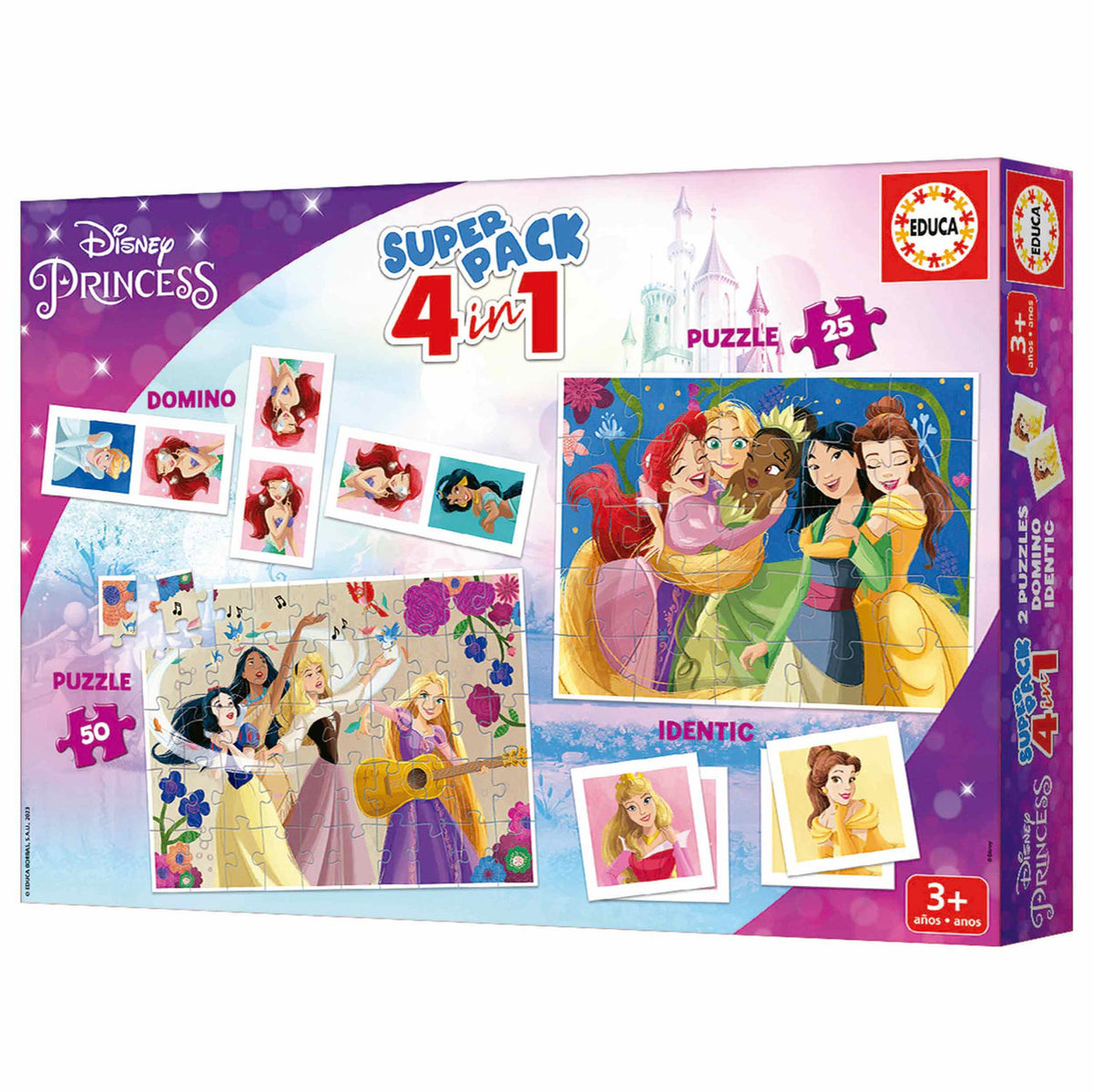 Educa Disney Princess Super Pack 4-in-1 | 19683
