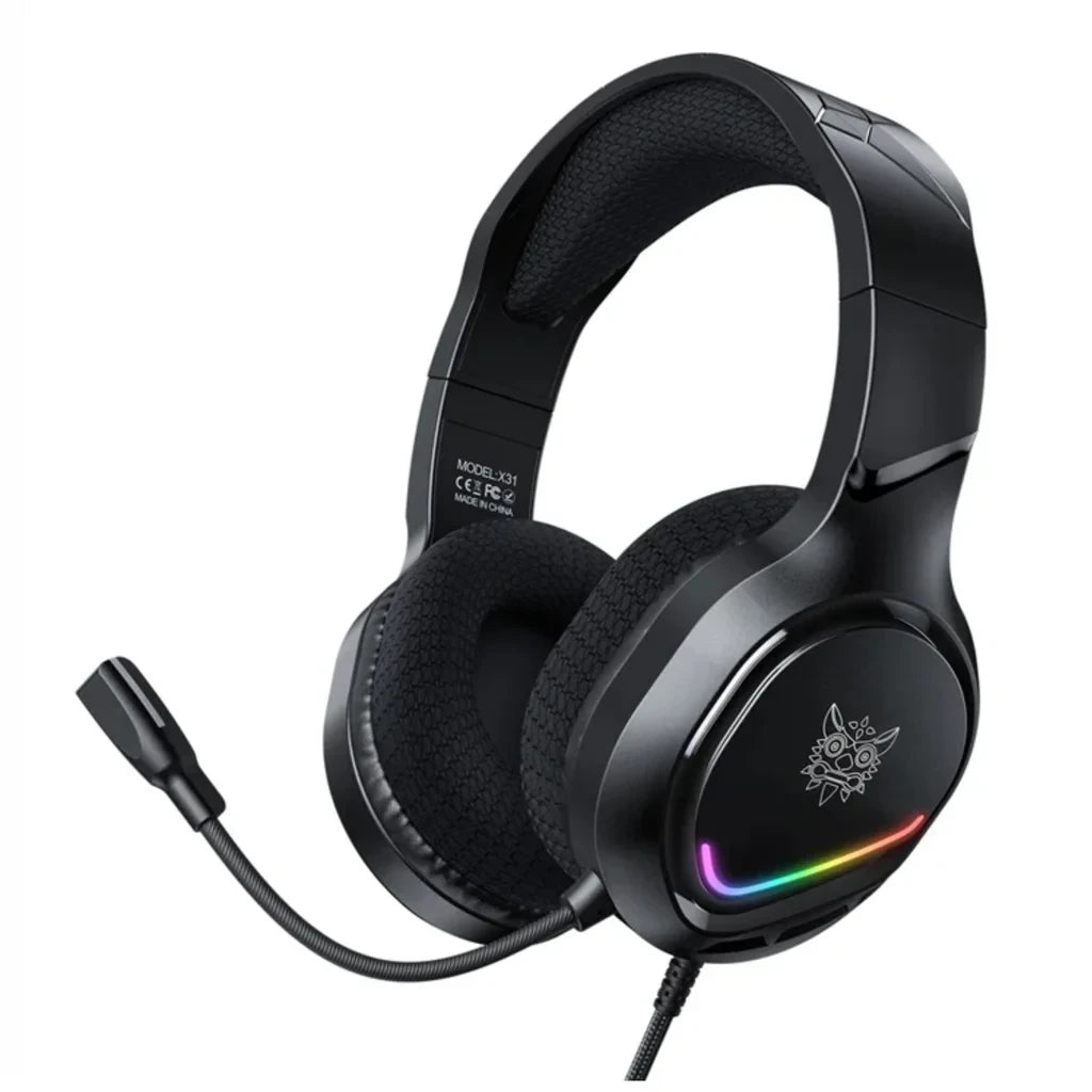 Onikuma RGB Wired Gaming Headset with Noise Cancelling Microphone |  X31