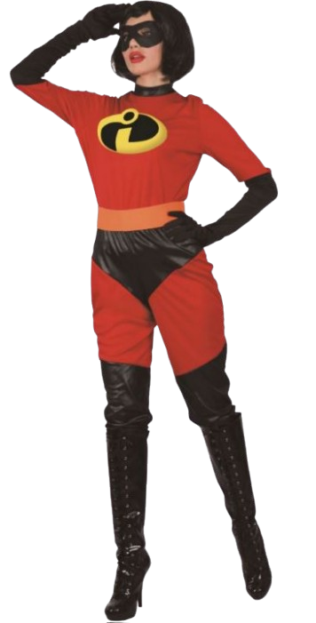 Mrs. Incredible Costume (Jumpsuit & Mask) | 093590