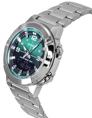 Casio Men Analog-Digital Watch - Green / Silver | AMW-870DA-3AVDF