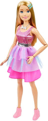 Barbie Large Doll 28" with Blond Hair & Shimmery Pink Dress | HJY02
