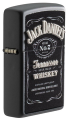 Zippo Jack Daniel's Texture Print Black Matte Windproof Lighter | 49281