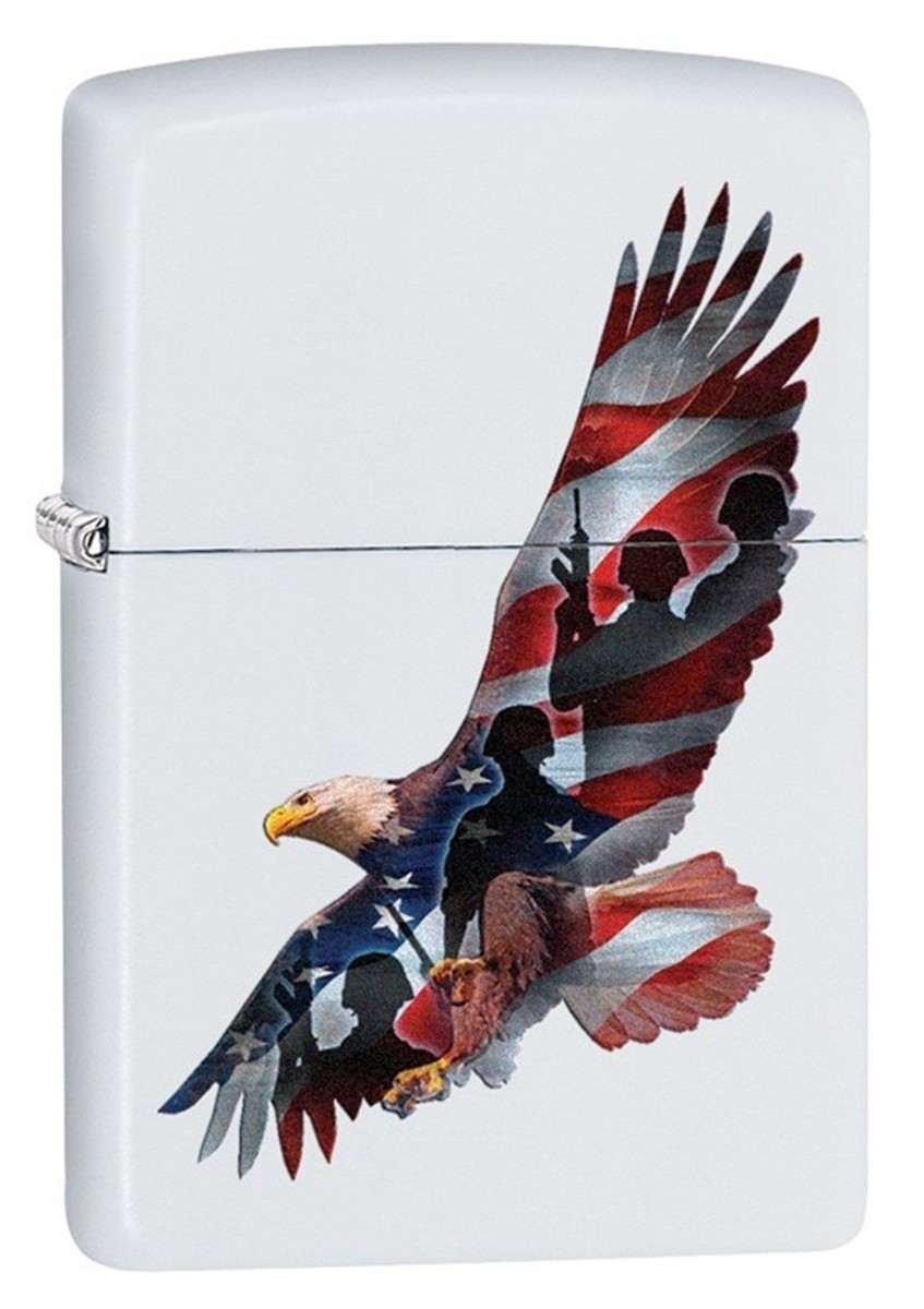 Zippo Bald Eagle Flag Design Windproof Lighter | 29418
