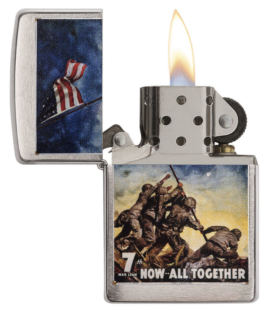 Zippo U.S. Marine Corps "Now All Together" Windproof Lighter | 29596