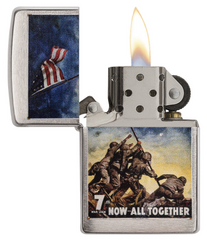 Zippo U.S. Marine Corps "Now All Together" Windproof Lighter | 29596
