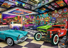 Trefl Premium Plus Quality - Tea Time: Car Collector’s Garage – 1000 Pieces | 10845