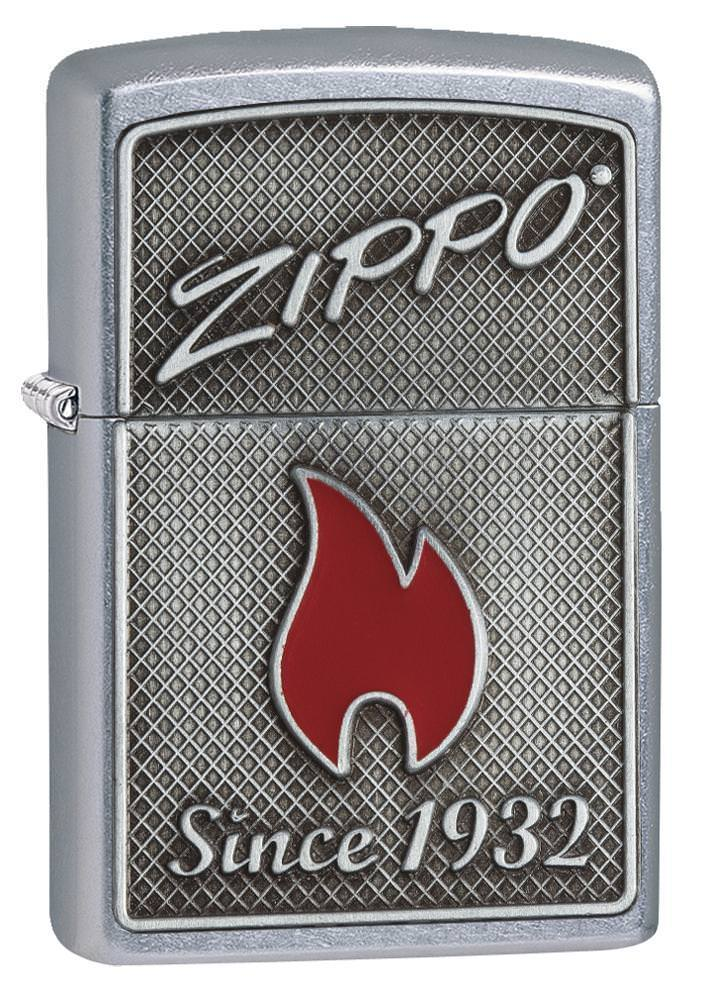 Zippo Zippo & Flame Emblem Street Chrome Windproof Lighter | 29650