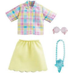 Barbie Fashion Pack with Plaid Shirt, Yellow Skirt & Accessories | GRB97