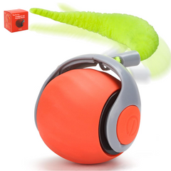 Interactive Cat Ball Toy with Tail, Auto Rolling & 2 Speeds | IG120