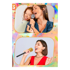 Halloween Fake Microphone - Silver Glitter | AL379-13