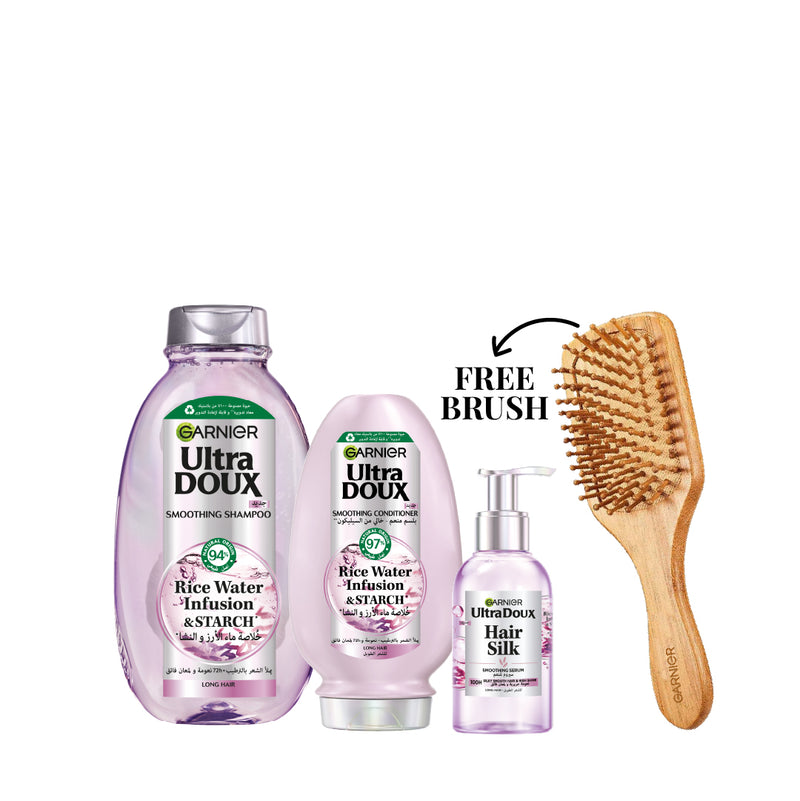Garnier Ultra Doux Rice Water Essential Trio Bundle