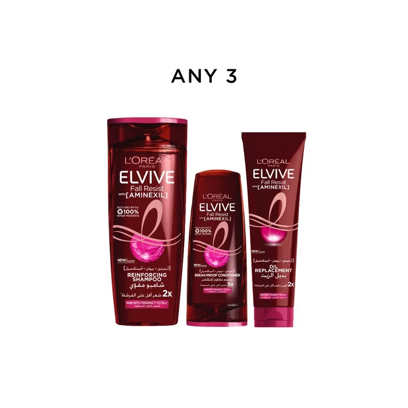 L'Oréal Paris Elvive Top Tier Shampoo, Conditioner & Oil Bundle