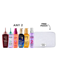 L'Oréal Paris Elvive Hair Serum Duo Bundle + Free Pouch