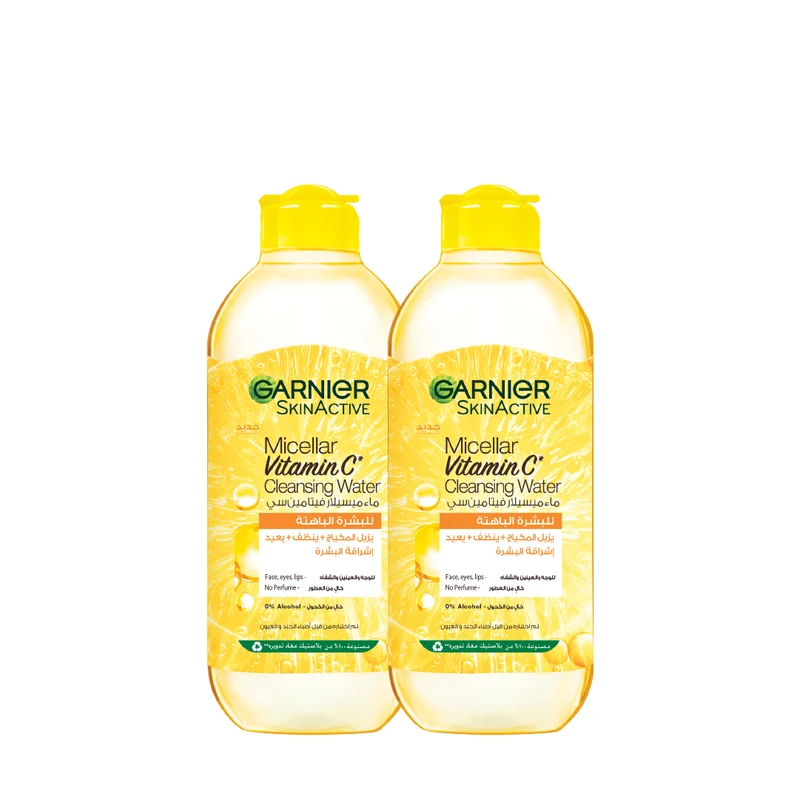 Garnier Vitamin C Micellar Water Duo Bundle