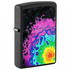 Zippo Pattern with Flame Design Windproof Lighter | 48733