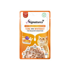 Signature 7 Tuna with Whitebait in Gravy for Healthy Digestion Cat Food 12×50g | POU018