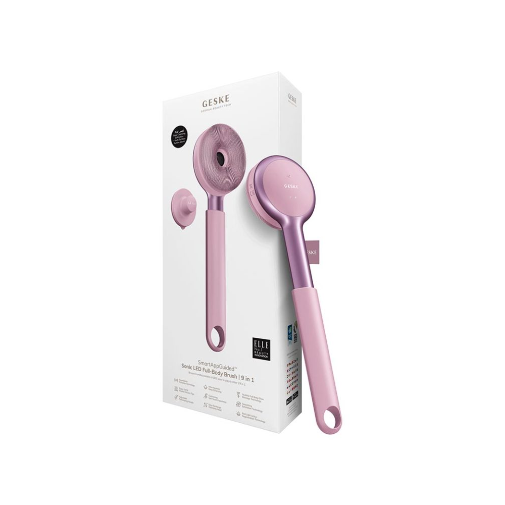 GESKE 9-in-1  Sonic LED Full Body Brush - Pink | GESGK000708PK01