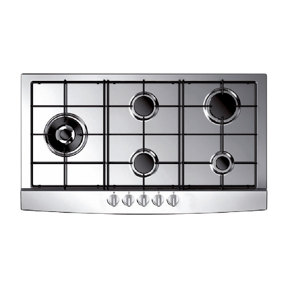 Sensus 90cm Gas Hob - Silver | SMI5G1T90SICIX1