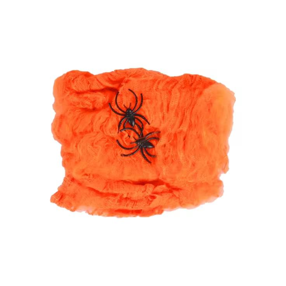 Halloween Decoration Artificial Spider Web - Orange | AL639-9