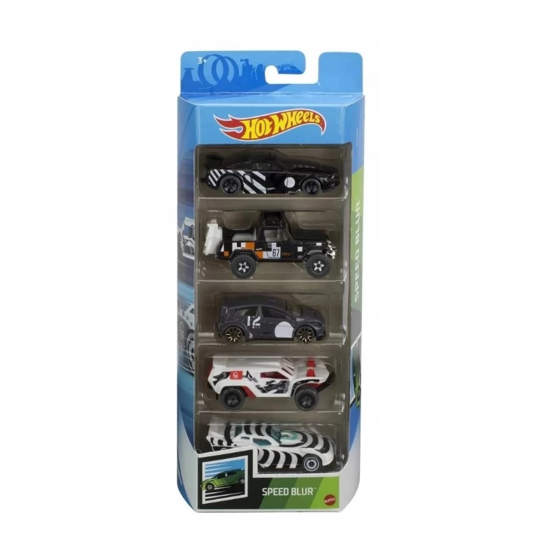 Hot Wheels 5-Car Pack Speed Blur