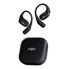 Shokz OpenFit — True Wireless Open-Ear Sport Earbuds | DirectPitch, 28H Battery, IP54 | Black