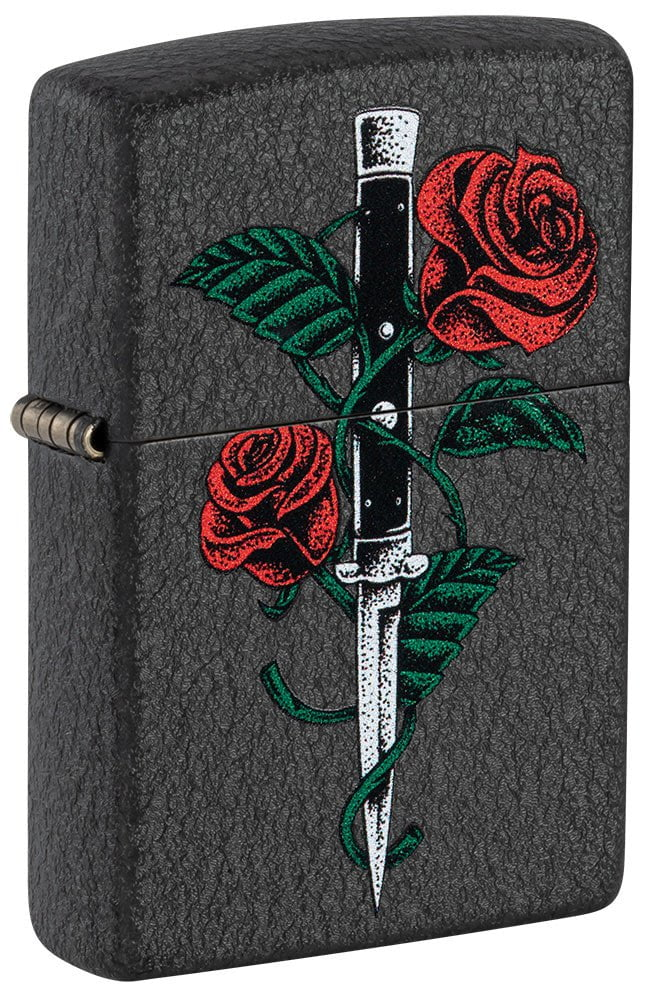Zippo Rose Dagger Tattoo Design Windproof Lighter | 49778