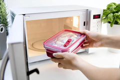 Tefal Master seal Micro Box 1.2 Litre Food Container with Inserts, Red, Plastic | K3102412