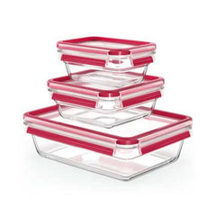 Tefal Masterseal Glass Box Set of 3 Pieces – 0.45 /0.8 / 2 L | N1050910