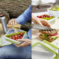 Tefal Masterseal to go Sandwich Box Square Food Storage, 0.85 Litre | K3100812