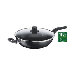 Tefal Cook Easy Black Wokpan 32cm + glass lid | B5039495