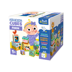 Trefl Kids Farm Puzzle Cubes - 10 Pieces | 61795