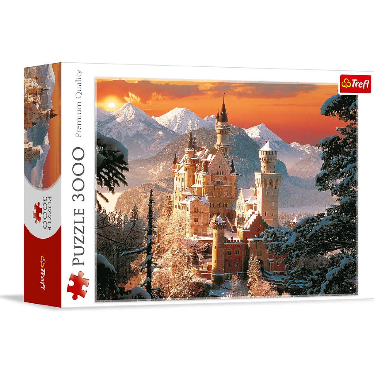 Trefl Puzzle: Wintry Neuschwanstein Castle, Germany - 3000 Pieces | 33025