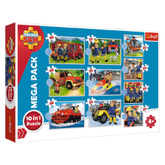 Trefl Fireman Sam 10 في 1 أحجية | 90382
