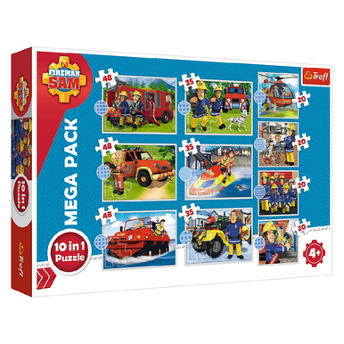 Trefl Fireman Sam 10 في 1 أحجية | 90382