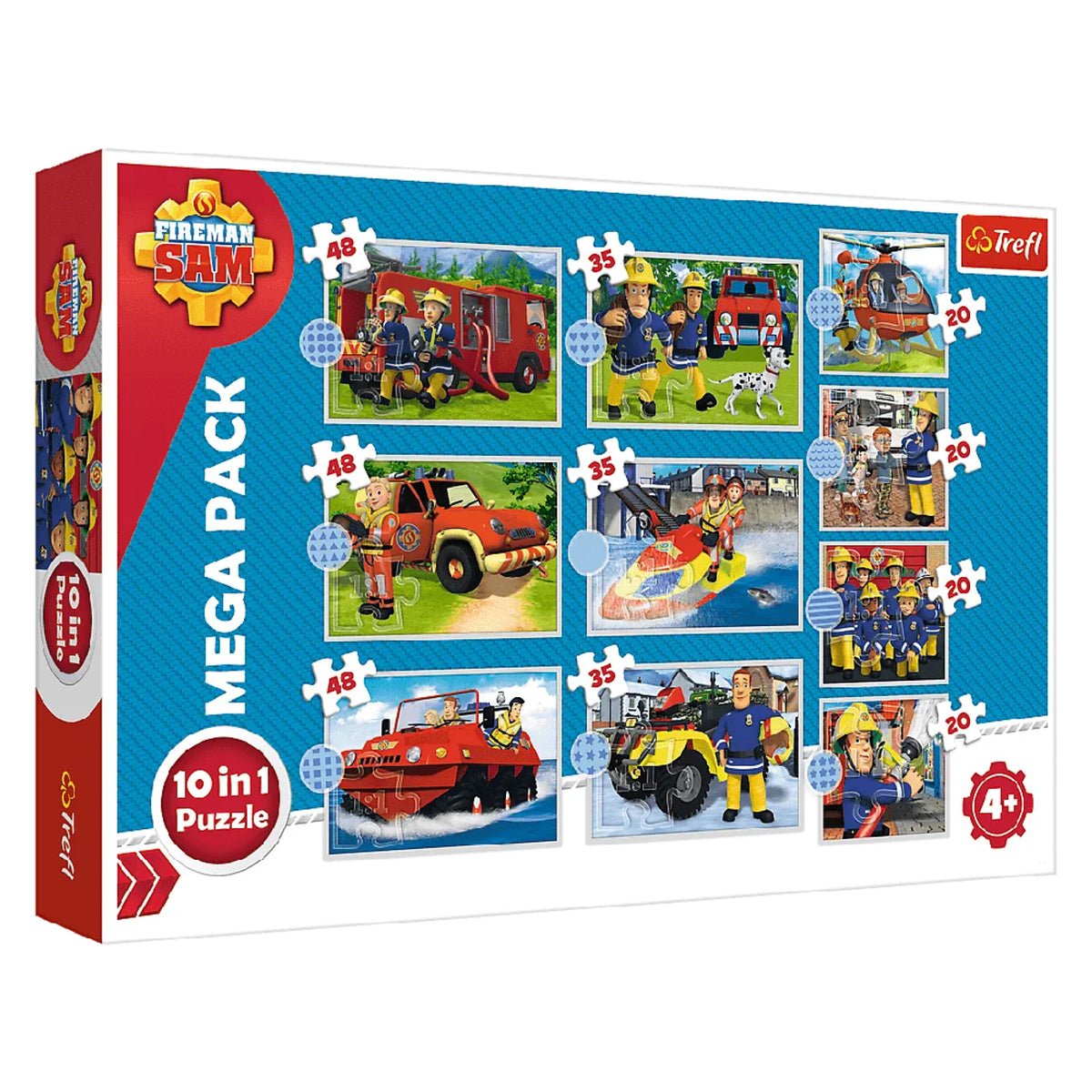 Trefl Fireman Sam 10-in-1 Puzzle | 90382