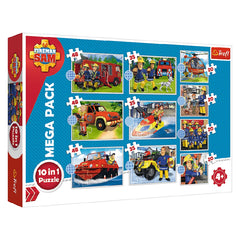 Trefl Fireman Sam 10-in-1 Puzzle | 90382