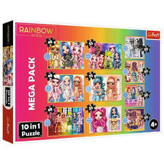 Trefl Rainbow High 10-in-1 Puzzle - 12 to 48 Pcs | 96000