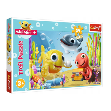 Trefl Happy Fish MiniMini Puzzle - 24 قطعة | 14341