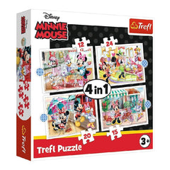 Trefl 4-in-1 Disney Minnie Mouse Puzzle - 12-24 Pcs | 34355