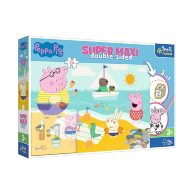 لعبة ألغاز Trefl Happy Peppa Pig - 24 قطعة | 41010